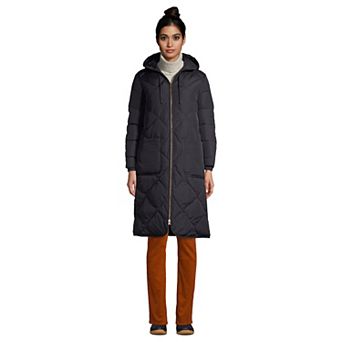 Petite Lands' End Insulated Quilted Thermoplume Maxi Coat