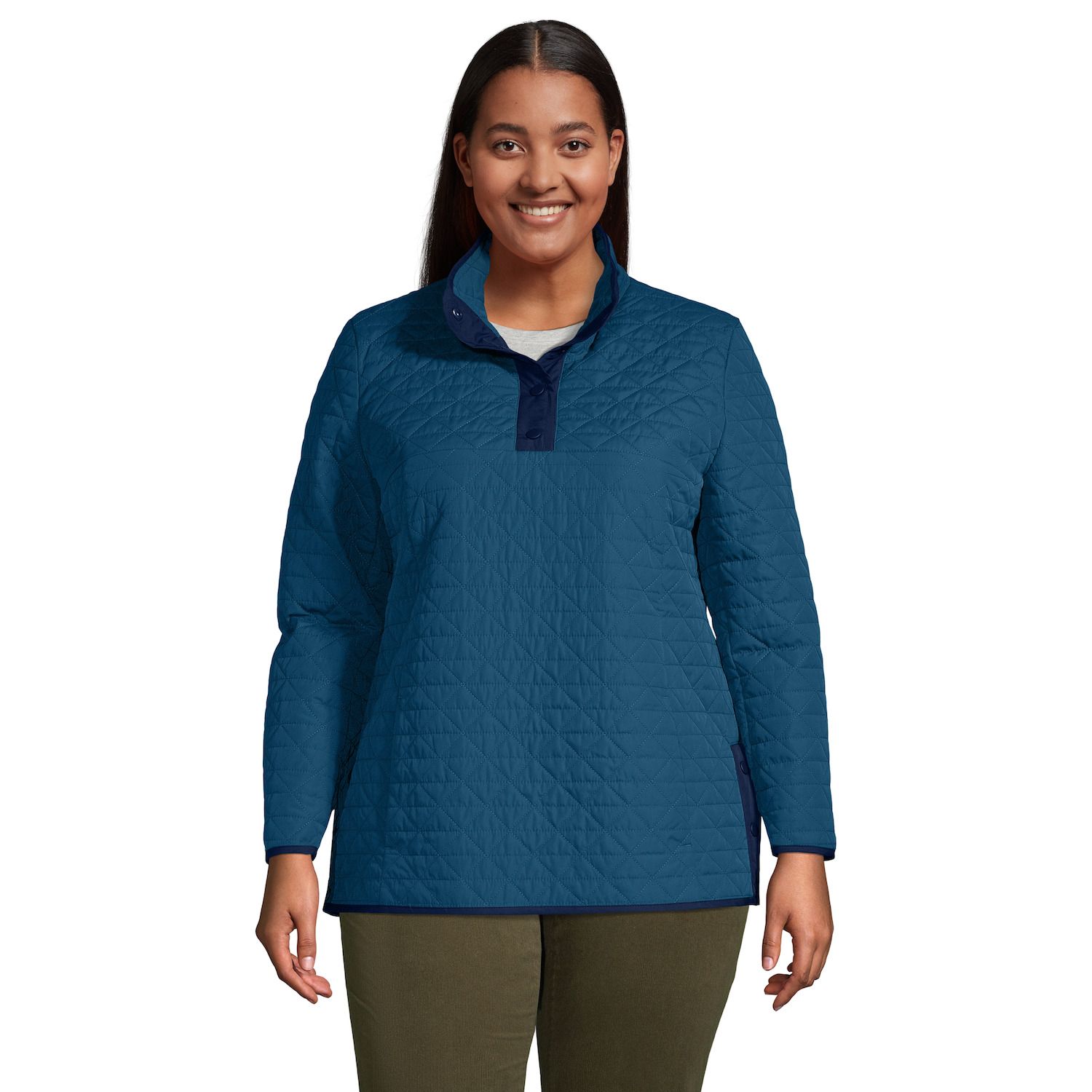 lands end plus size womens coats