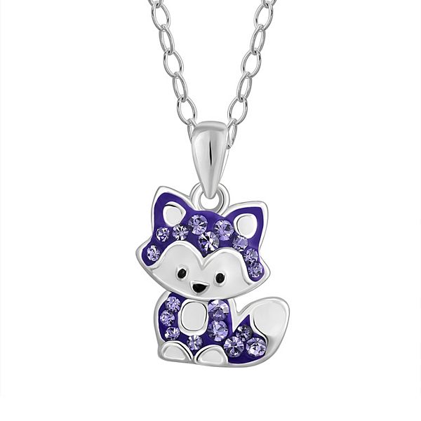 Sterling silver deals fox pendant