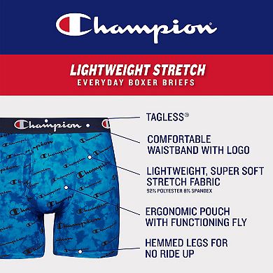 Men's Champion 3-Pack Lightweight Stretch Boxer Brief