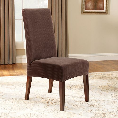 Sure Fit Pin-Striped Dining Chair Slipcover