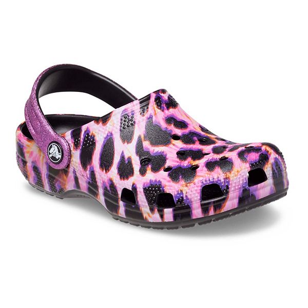 Crocs Classic Animal Print Girls' Clogs