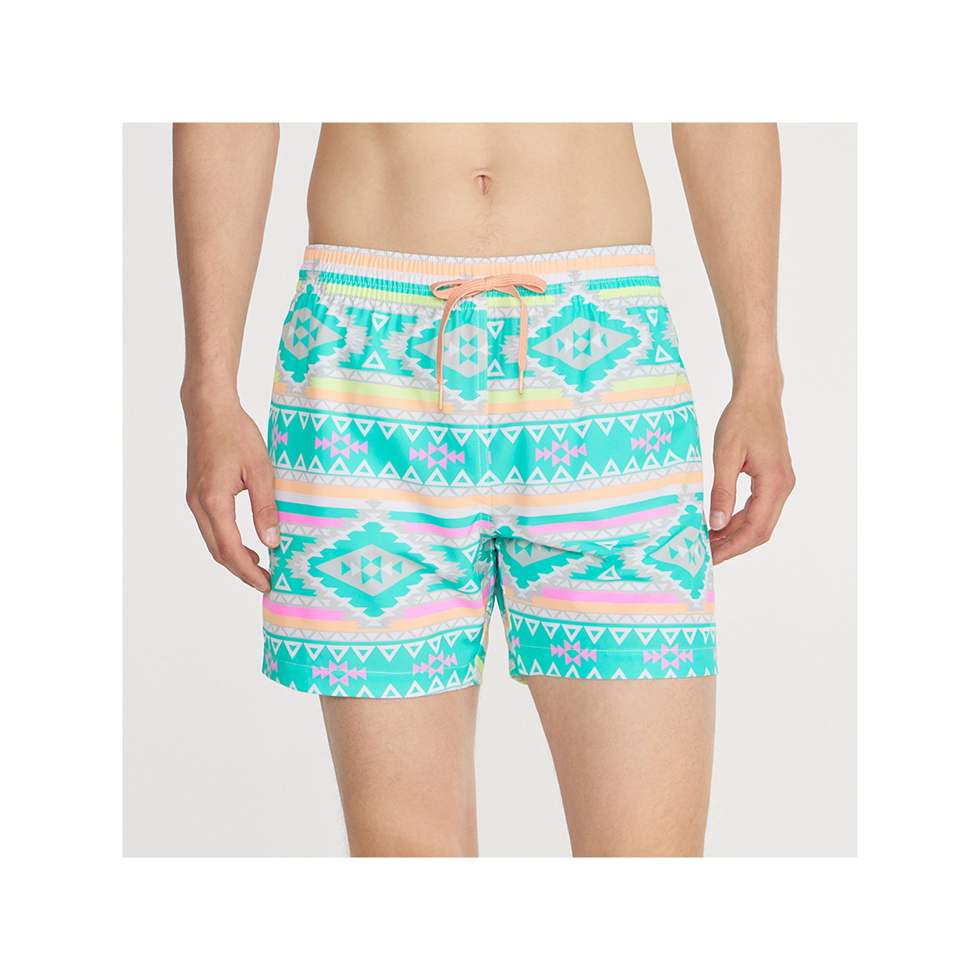 Mens Chubbies 5.5 Swim Trunks, Size: Large, En Fuegos