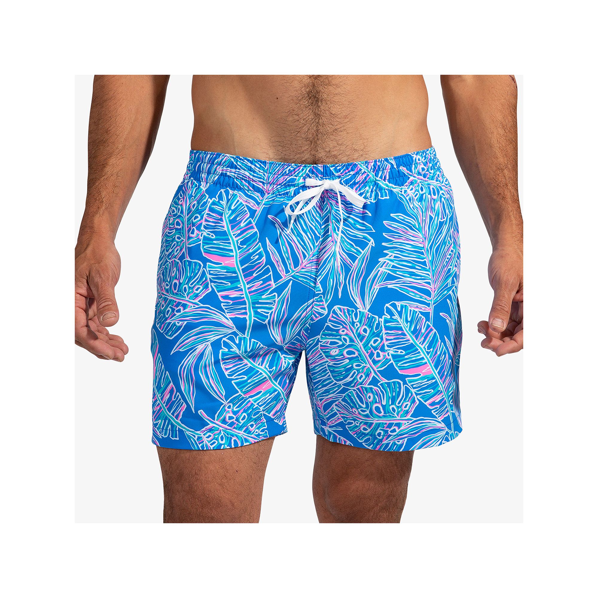 Mens Chubbies 5.5 Swim Trunks, Size: Large, Medium Blue