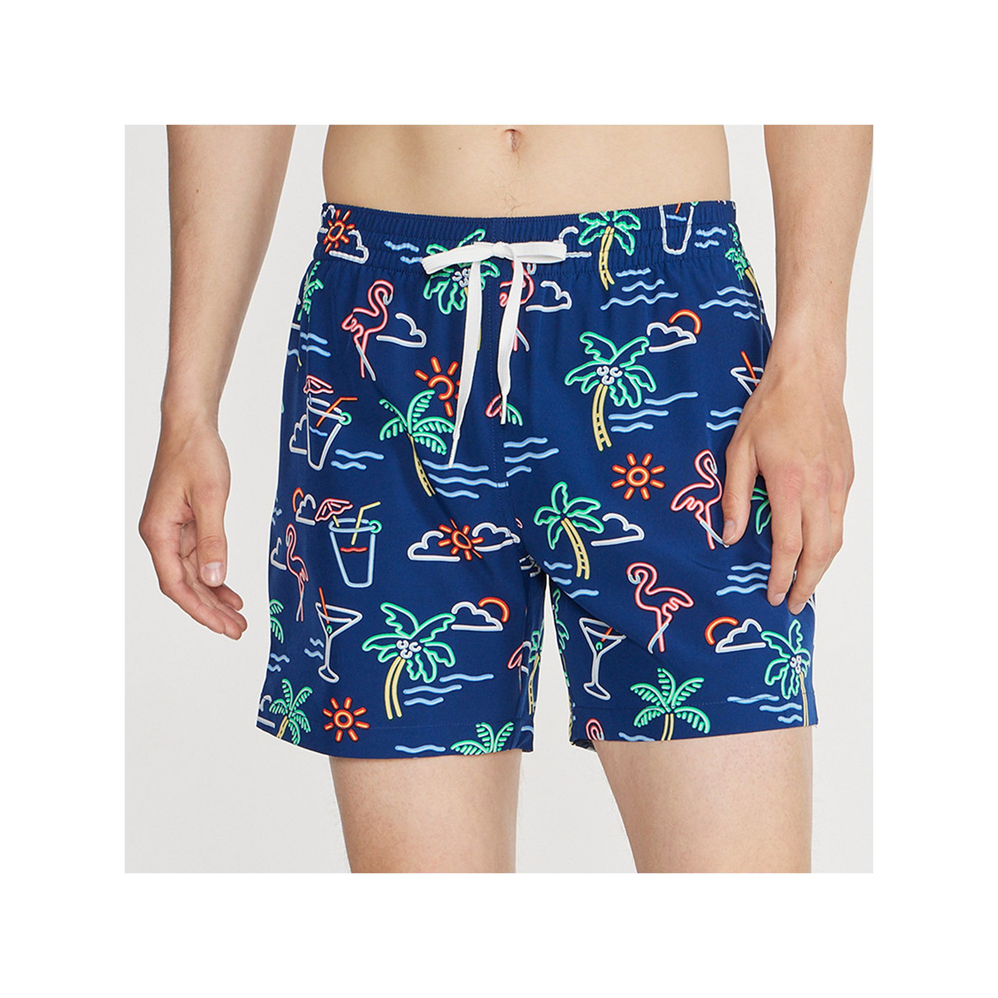 Mens Chubbies 5.5 Swim Trunks, Size: Large, Blue