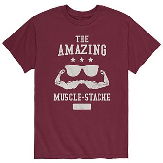 Men's Amazing Muscles Stache Tee