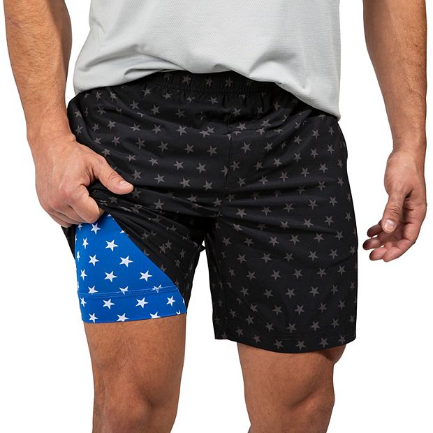 Mens american flag clearance swim trunks kohls