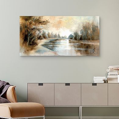 Masterpiece Winding River Canvas Wall Art