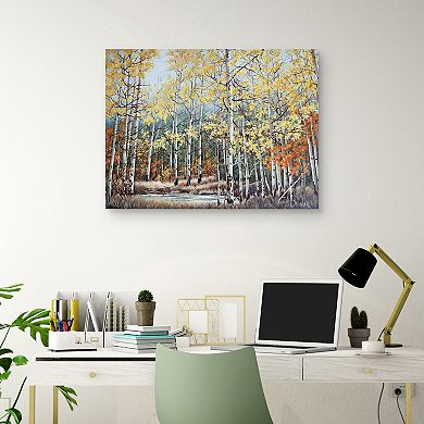 Masterpiece New Aspen Grove Canvas Wall Art