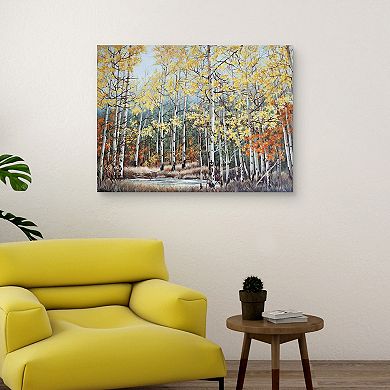 Masterpiece New Aspen Grove Canvas Wall Art