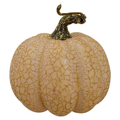 Northlight Glitter Crackle Pumpkin Table Decor 3-piece Set