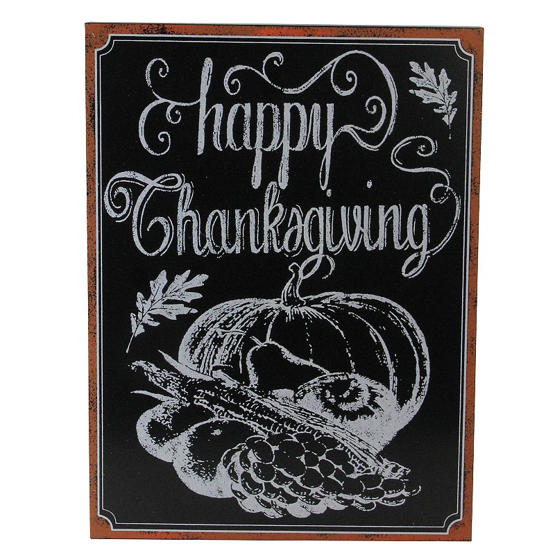 Northlight 14 Holiday Inspired Framed Happy Thanksgiving Chalkboard 