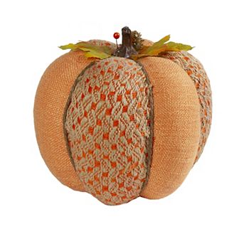 Northlight 8.5" Orange Autumn Harvest Thanksgiving Table Top Pumpkin