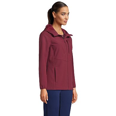 Women's Lands' End Fleece Stretch Softshell Jacket