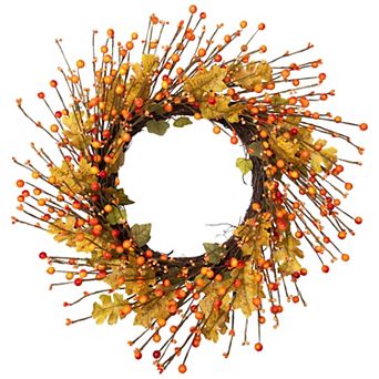 Northlight Artificial Berries Harvest Wreath