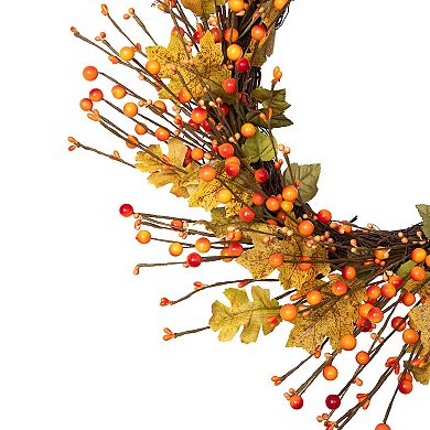 Northlight Artificial Berries Harvest Wreath