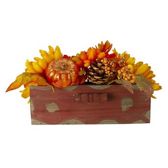 Northlight Autumn Artificial Maple Leaf Berry Centerpiece Table Decor