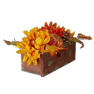 Northlight Autumn Artificial Maple Leaf Berry Centerpiece Table Decor
