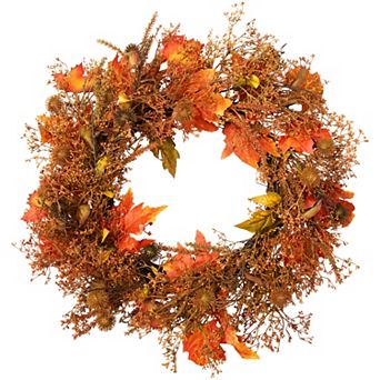 Northlight Autumn Artificial Maple Leaf Wreath
