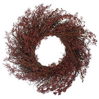 Northlight Fall Burgundy Artificial Berry Wreath
