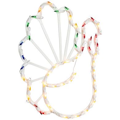 Northlight Light-Up Turkey Thanksgiving Window Decor