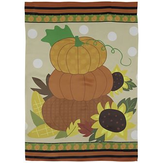 Northlight Pumpkins and Sunflowers Autumn Harvest Garden Flag