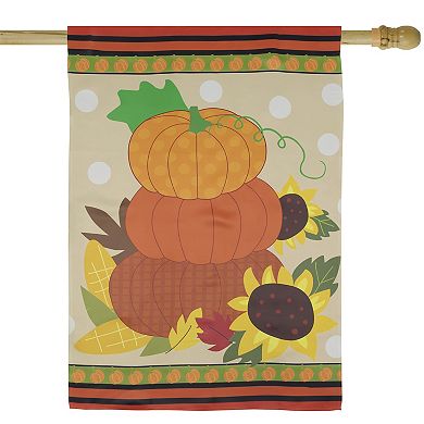 Northlight Pumpkins and Sunflowers Autumn Harvest Garden Flag