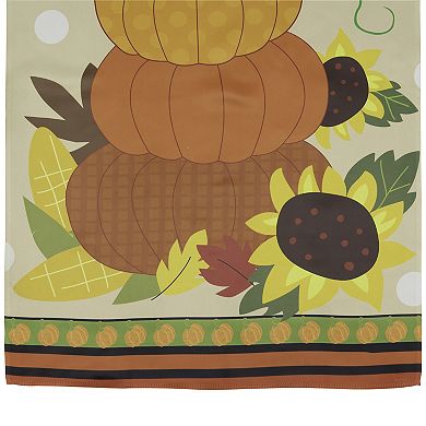 Northlight Pumpkins and Sunflowers Autumn Harvest Garden Flag