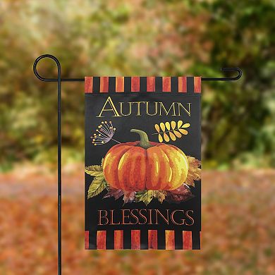 Northlight Autumn Blessings and Pumpkins Outdoor Garden Flag
