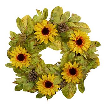 Northlight Artificial Sunflower Harvest Wreath