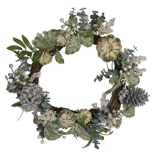 Northlight Artificial Pumpkin Neutral Color Wreath