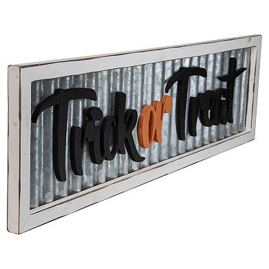 Northlight 27.5" "Trick or Treat" Halloween Wall Sign