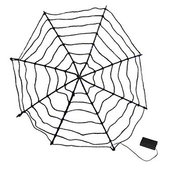 Northlight 16" Lighted Purple LED Spider Web Halloween Decoration