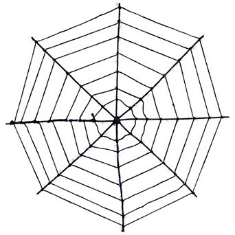 Northlight 16" Lighted Purple LED Spider Web Halloween Decoration