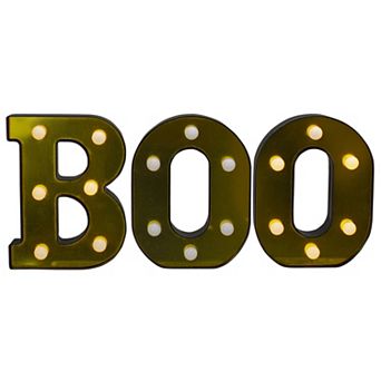 Northlight Light-Up Boo Halloween Marquee Table Decor