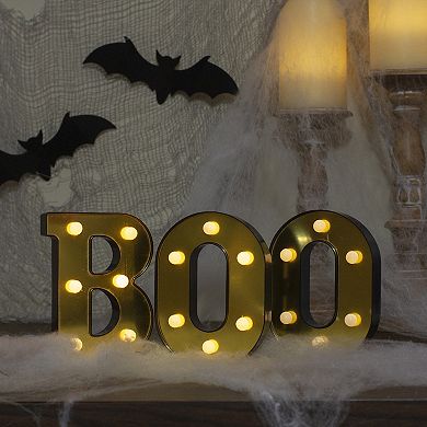 Northlight Light-Up Boo Halloween Marquee Table Decor