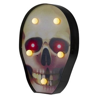Northlight Light-Up Skull Halloween Wall Decor