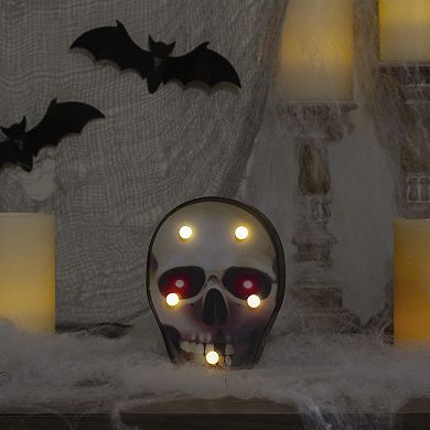 Northlight Light-Up Skull Halloween Wall Decor