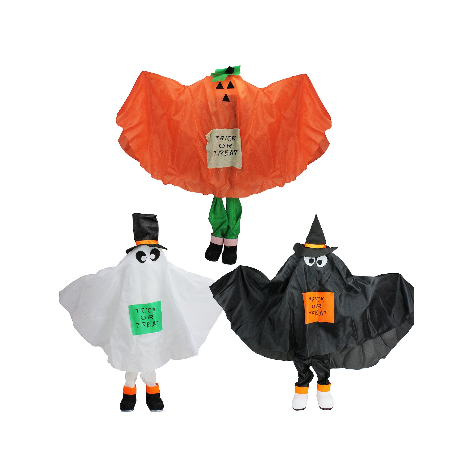 Northlight Ghost Pumpkin Bat Halloween Kid Figurine Floor Decor 36 3-pie