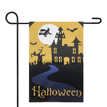 Northlight Spooky House Halloween Outdoor Garden Flag