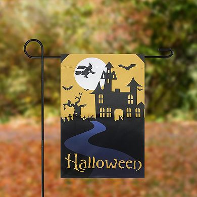 Northlight Spooky House Halloween Outdoor Garden Flag