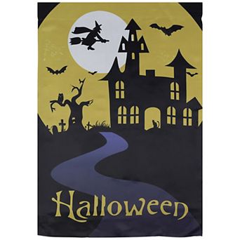Northlight Haunted House Halloween Outdoor Garden Flag