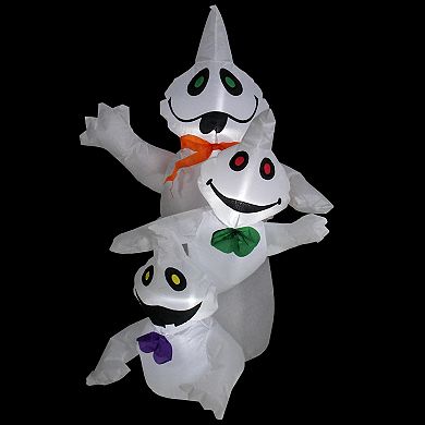 Northlight Pre-Lit Inflatable Ghost Trio Outdoor Halloween Yard Decor