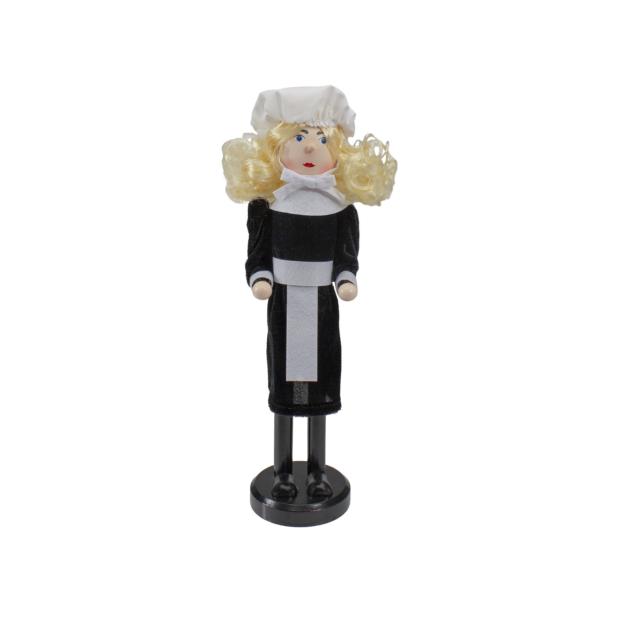 Northlight Pilgrim Woman Thanksgiving Nutcracker Floor Decor, White