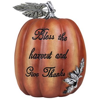 Northlight Bless Harvest Thanksgiving Pumpkin Table Decor
