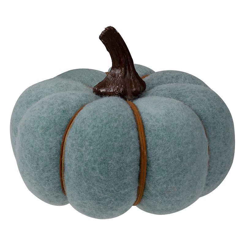 Northlight 5 Blue and Brown Fall Harvest Tabletop Pumpkin
