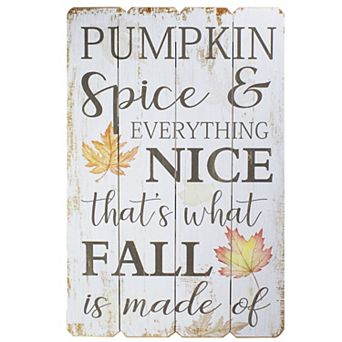 Northlight Pumpkin Spice Everything Nice Fall Wall Decor