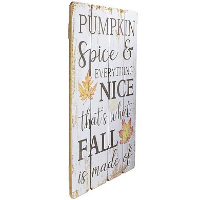 Northlight Pumpkin Spice Everything Nice Fall Wall Decor