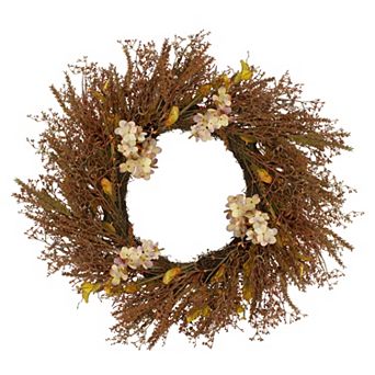 Northlight Fall Artificial Grass Wreath