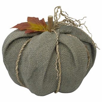 Northlight Green Burlap Pumpkin Table Decor